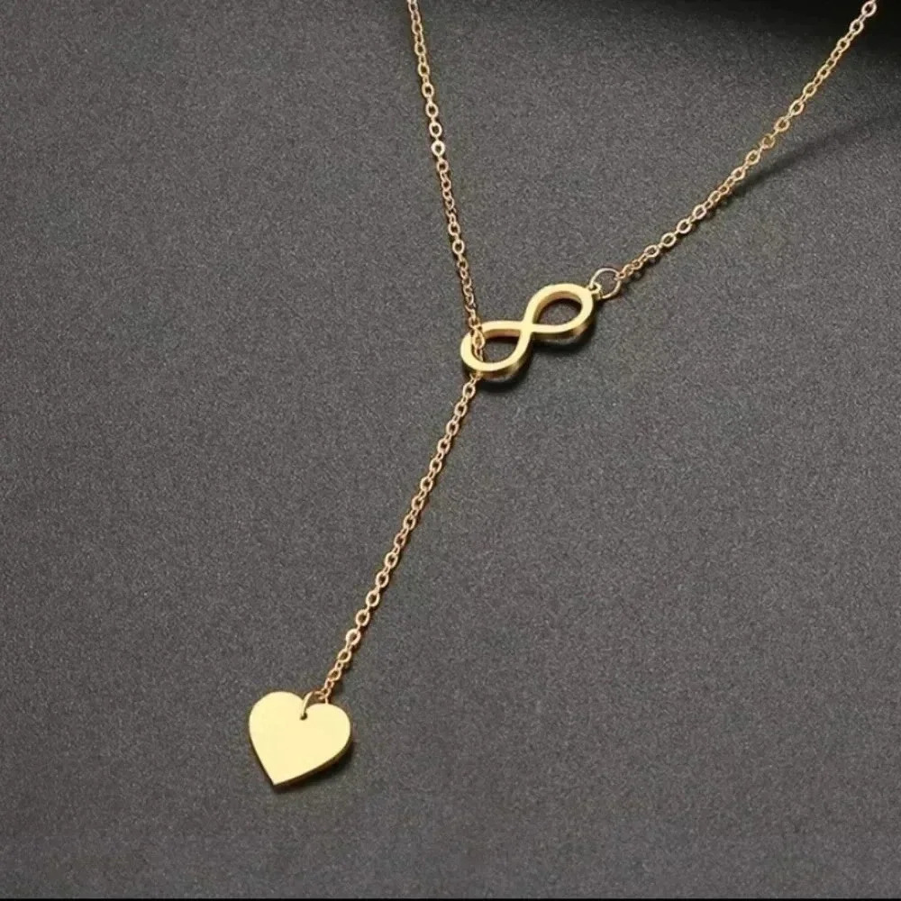 Infinity heart Stainless steel Necklace